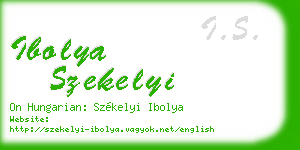ibolya szekelyi business card